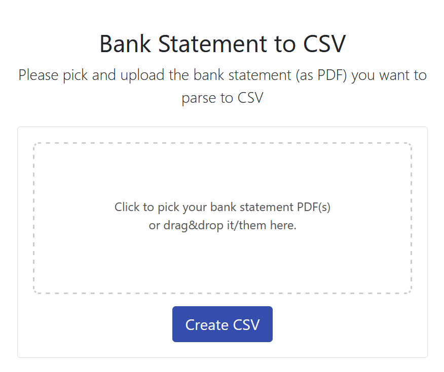 Bank Statement PDF to Excel Converter
