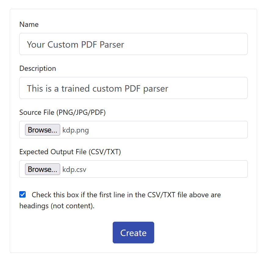 Custom PDF Extractor